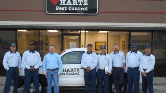A group photo of Hartz Pest Control staff